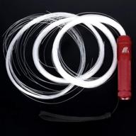 🌟 yihaixingwei fiber whip led flash rope light red handle dance props swing beating decoration tools 12 colorful light night club bar party toy with free 3d glasses - optical fiber lighting for improved seo. логотип