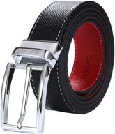 tonywell leather reversible removable rotated men's accessories for belts logo