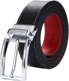 img 4 attached to Tonywell Leather Reversible Removable Rotated Men's Accessories for Belts