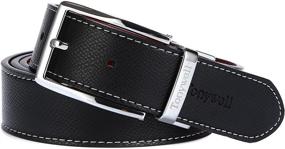 img 3 attached to Tonywell Leather Reversible Removable Rotated Men's Accessories for Belts