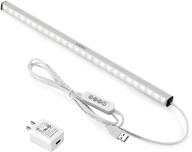 asoko led under cabinet lighting usb plug-in: dimmable, 3 color changing options, 14.5 in length logo