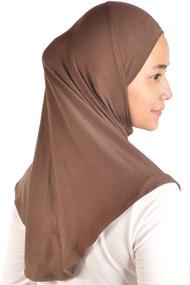 img 2 attached to 💃 Brown Thick Cotton Girls' Accessories and Fashion Scarves by Silk Story: Instant Comfort