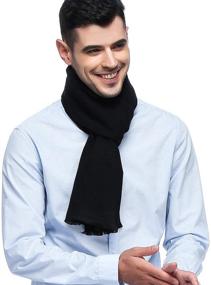 img 1 attached to 🧣 HOYAYO Classic Cashmere Scarf for Men's Winter Accessories