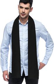 img 4 attached to 🧣 HOYAYO Classic Cashmere Scarf for Men's Winter Accessories