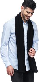 img 2 attached to 🧣 HOYAYO Classic Cashmere Scarf for Men's Winter Accessories