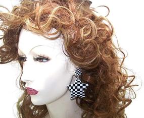 img 1 attached to DesignedDazzle Checkerboard Checkered Racing Earrings
