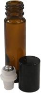 roll-on essential oil bottles in amber glass logo