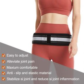 img 3 attached to 🔥 Paskyee Si Joint Belt: Relieve Sciatic, Pelvic, and Lower Back Pain | Anti-Slip Sacroiliac Belt for Men and Women | Pilling-Resistant Pelvic Belt