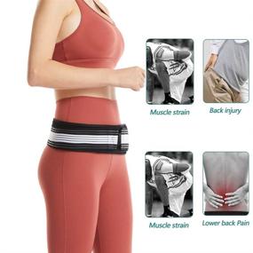 img 1 attached to 🔥 Paskyee Si Joint Belt: Relieve Sciatic, Pelvic, and Lower Back Pain | Anti-Slip Sacroiliac Belt for Men and Women | Pilling-Resistant Pelvic Belt