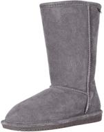 👢 stylish and versatile: explore the bearpaw emma tall youth boot logo