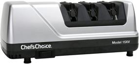 img 4 attached to 🔪 Enhance Your Knife Collection: Chef'sChoice Trizor XV EdgeSelect Professional Electric Knife Sharpener - 100% Diamond Abrasives, Precision Angle Guides, 3-stages - Perfect for Straight Edge and Serrated Knives in Gray