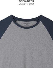 img 2 attached to 😴 Ultimate comfort: David Archy Cotton Raglan Sleepwear - Unparalleled relaxation for a restful night!