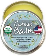 🌱 organic cuticle balm - large 1.75oz size, usa-made &amp; usda certified cuticle &amp; nail salve oil for moisturizing, protecting &amp; healing cracked, rigid skin logo