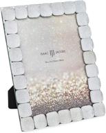 📷 isaac jacobs bedazzled decorative jewel picture frame, photo display & home décor (5x7) логотип