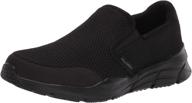 skechers men's charcoal equalizer krimlin loafer shoes logo