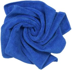 img 3 attached to 🧺 Lint-Free Microfiber Car Towels - 5 Pack, 16x16 Inch, 380gsm for Superior Detailing Results