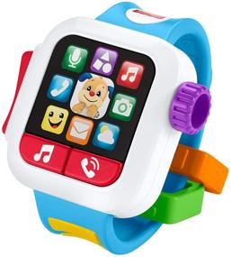 img 4 attached to 👶 Fisher-Price GJW17 Laugh & Learn Time to Learn Smartwatch: Musical Baby Toy in Multicolor for Fun and Educational Play