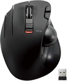 img 4 attached to 🐭 ELECOM Left-Handed Wireless Trackball Mouse, 2.4GHz, Thumb-operated, 6-Button Function, Smooth Tracking, Precision Optical Gaming Sensor (M-XT4DRBK), Black