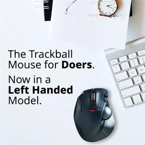 img 3 attached to 🐭 ELECOM Left-Handed Wireless Trackball Mouse, 2.4GHz, Thumb-operated, 6-Button Function, Smooth Tracking, Precision Optical Gaming Sensor (M-XT4DRBK), Black