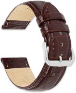 🐊 brown crocodile grain watchband - 10mm logo