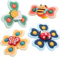 👶 vanmor игрушки с вакуумными присосками для малышей - спиннеры для малышей - вакуумные игрушки для малышей для снятия стресса - игрушки для тактильного восприятия, вдохновленные фрисби - лучший подарок для детей от 1 до 3 лет (4 шт) logo