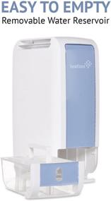 img 3 attached to 🌬️ Ivation 13-Pint Small-Area Desiccant Dehumidifier: Compact, Quiet & Efficient - Perfect for Smaller Spaces, Bathroom, Attic, Crawlspace, Closets - Includes Continuous Drain Hose - Up to 270 Sq Ft Coverage, White