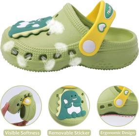 img 2 attached to 🦖 Toddler Cartoon Dinosaur Lightweight Shoes for Boys at Clogs & Mules – Enhanced SEO