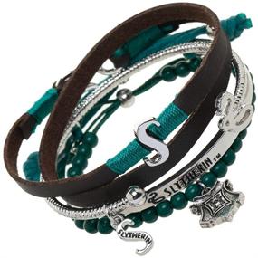 img 2 attached to Slytherin Bracelet Set - Harry Potter Inspired - 4 Piece Collection