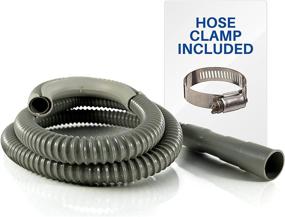 img 3 attached to 🚰 Industrial-Grade 6ft Heavy-Duty Washing Machine Drain Hose - K&amp;J with Clamp - Suitable for 1-1/4 Inch Drain Outlets - Polypropylene Discharge Hose for Washing Machines