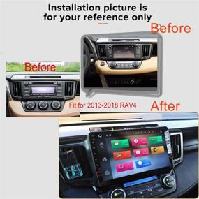 img 3 attached to 🚗 SYGAV Автомагнитола для Toyota RAV4 (2013-2018) - автомобиль на Android 10 со встроенными Carplay, Android Auto, GPS навигацией и 10,2-дюймовым IPS сенсорным экраном Главный блок плеера.