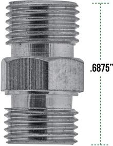 img 2 attached to 🔌Универсальный переходник мастер-аэрограф BSP мужской Ниппель для перехода BSP мужского типа - Идеально подходит для аэрографических шлангов, компрессоров и труб.