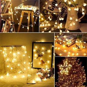 img 1 attached to 🎄 Merdeco LED Globe String Lights - 16ft/5m of 50 Warm White Bulb Fairy Lights for Christmas, Wedding, Party Décor - Indoor and Outdoor Use
