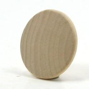 img 1 attached to Mylittlewoodshop - Pack of 50 Circle Cutouts - 1-1/4 inch Diameter with Beveled Edge - Premium Unfinished Wood Crafts (WW-WNC125-50)