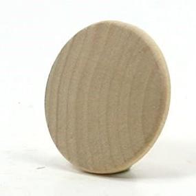 img 3 attached to Mylittlewoodshop - Pack of 50 Circle Cutouts - 1-1/4 inch Diameter with Beveled Edge - Premium Unfinished Wood Crafts (WW-WNC125-50)