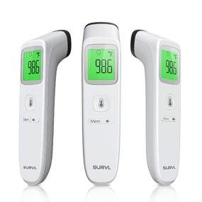 img 1 attached to Advanced SURVL Forehead Thermometer: Non-Contact Digital Infrared for Babies, Kids & Adults - Instant Accurate Reading, Fever Alarm & Memory Function