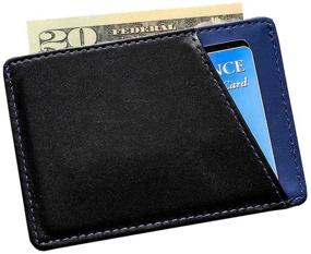 img 3 attached to Signature Minimalist Sleeve Leather Charcoal Men's Accessories in Wallets, Card Cases & Money Organizers