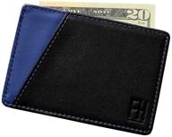 signature minimalist sleeve leather charcoal men's accessories in wallets, card cases & money organizers logo