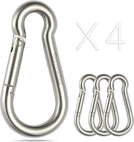 img 4 attached to Sprookber Stainless Steel Carabiner Spring