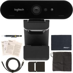 img 4 attached to 🎥 Веб-камера Logitech BRIO UHD 4K (960-001105): улучшена технологиями RightLight 3 и HDR - комплект с набором AOM