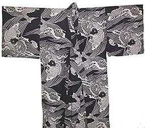 img 2 attached to 👘 Authentic Japanese Men's Yukata Kimono Robe - Traditional Elegance