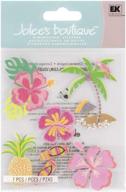 🌺 jolees 3d hawaiian boutique stckr - jol bq jbsg033: vibrant and dynamic stickers for a tropical flair! logo