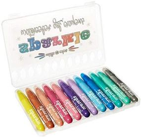 img 2 attached to OOLY Rainbow Sparkle Metallic Watercolor Gel Set: Vibrant Art Supplies - Pack of 12