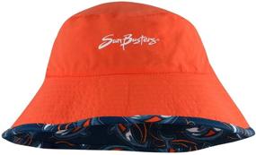img 1 attached to Stylish and Protective: SunBusters Reversible Bucket Ocean Medium Boys' Accessories
