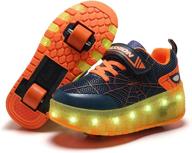 🕷️ bfoel spider roller skates light up shoes: usb-chargeable led sport sneakers for kids - perfect birthday, thanksgiving, and christmas gift for boys and girls! logo