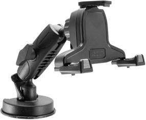 img 3 attached to iBOLT xProDock NFC Bizmount - Ultimate Phone Holder/Mount with Heavy Duty Suction Cup Base and Long-Cable Charger - Ideal for Windshield, Dashboard - Perfect for Telematic Commuters, Fleets, Cars, Large Trucks, Vans