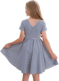 img 2 attached to 👗 Adorable Toddler Sleeve Casual Twirly Girls' Clothing: STELLE Tops, Tees & Blouses