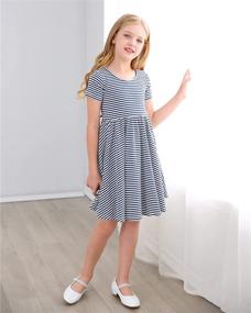 img 1 attached to 👗 Adorable Toddler Sleeve Casual Twirly Girls' Clothing: STELLE Tops, Tees & Blouses