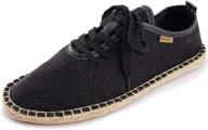 alexis leroy black canvas espadrille shoes logo