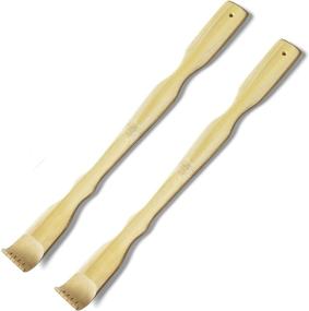 img 4 attached to 🎋 TungSam Bamboo Back Scratchers for Powerful Self-Therapy – Set of 2, 17 Inches Long