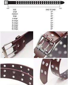 img 1 attached to 👗 Dress to Impress with NYFASHION101 Solid Rich Fashion Color Double Grommet Belt